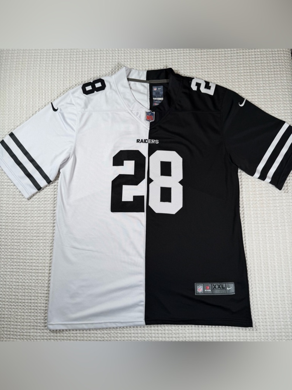 Las Vegas Raiders Josh Jacobs #28 Split Jersey Nike Mens Size XXL NFL